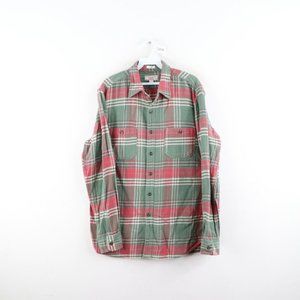 Wallace & Barnes Double Pocket Plaid Button Shirt